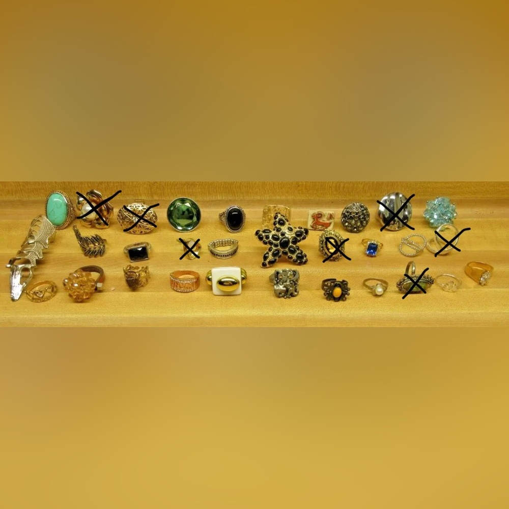 Vintage to new costume jewelry rings and necklaces